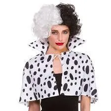 Dalmatian Print Cape and Collar (Cruella cape)