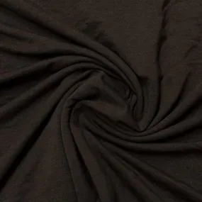 Dark Coffee Bamboo Stretch Fleece Fabric