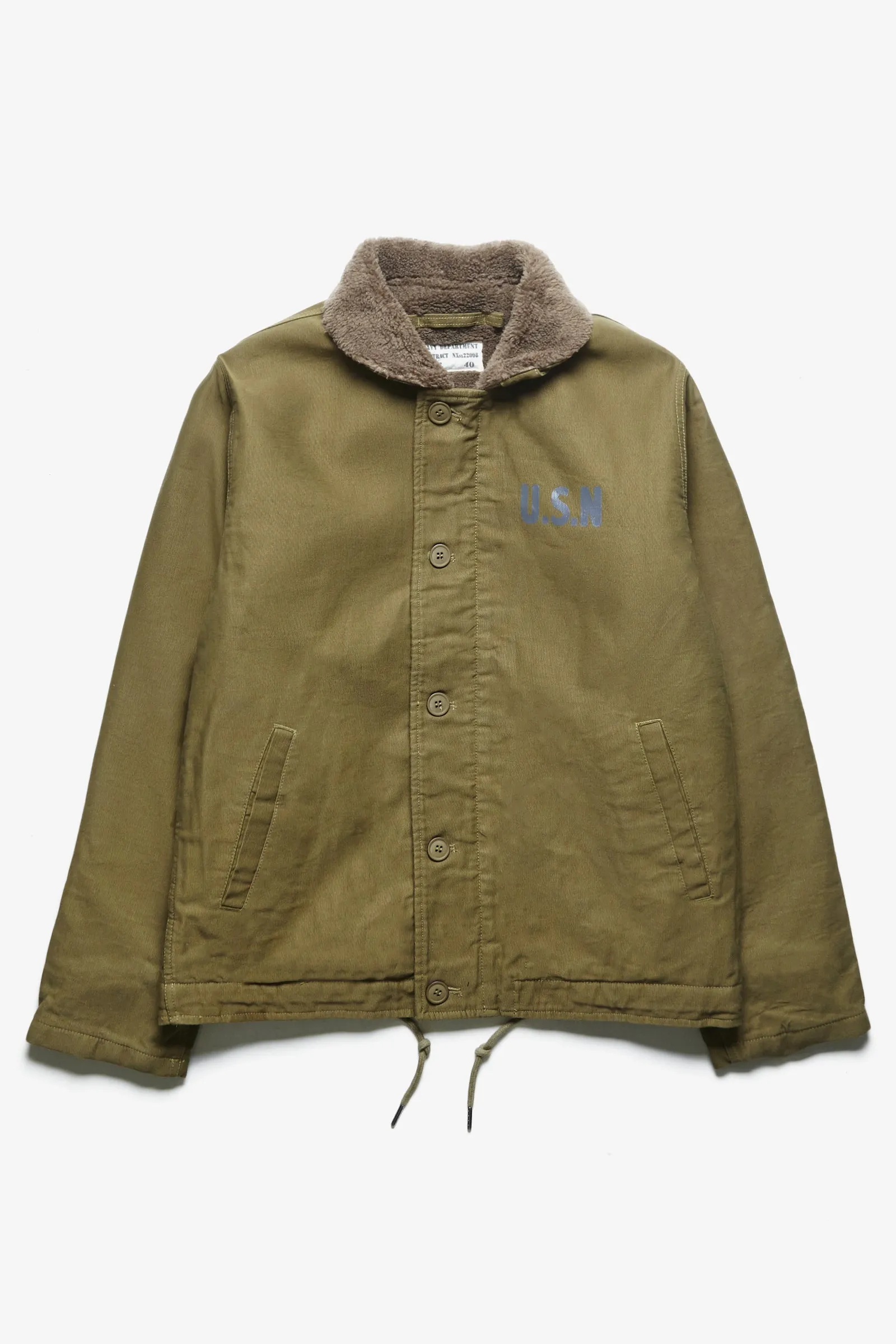 Deadstock - USN N1 Deck Jacket - Olive