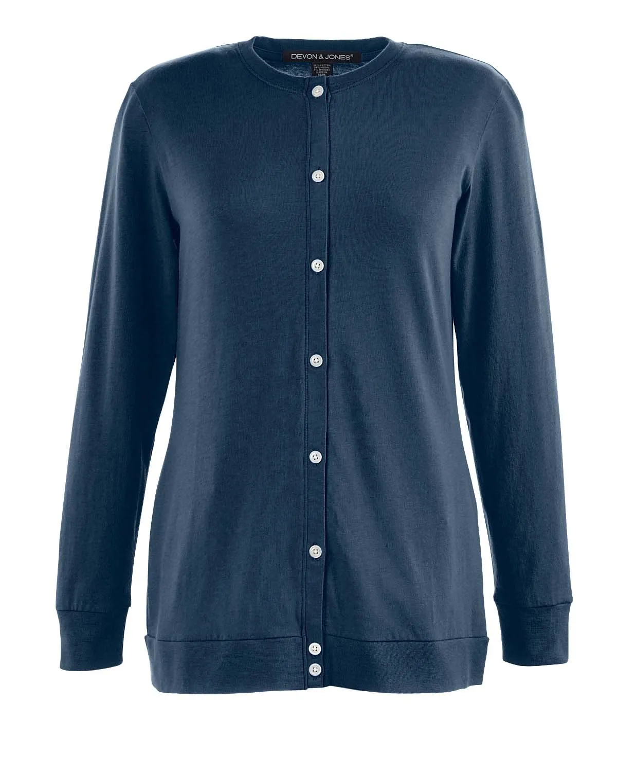 Devon & Jones Ladies' Perfect Fit™ Ribbon Cardigan