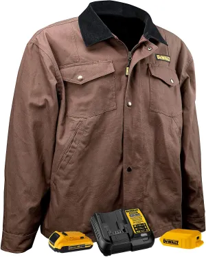 DeWalt DCHJ083TD1 Unisex Heated Barn Coat Kit - Tobacco