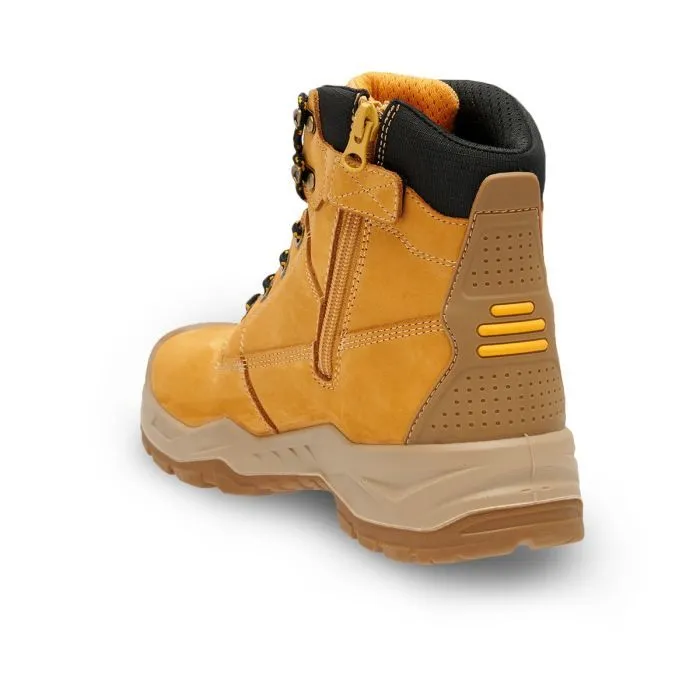 Dewalt Jamestown Side Zip Wheat Safety Boot