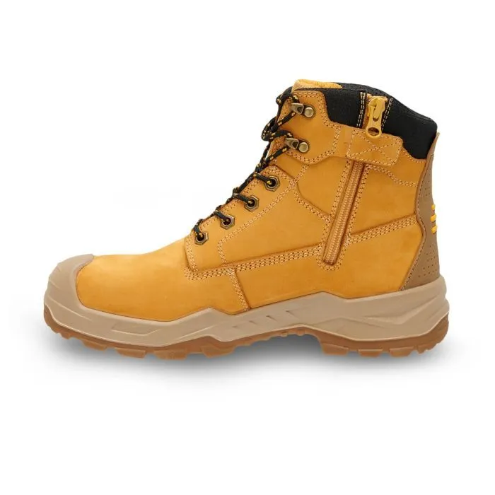 Dewalt Jamestown Side Zip Wheat Safety Boot