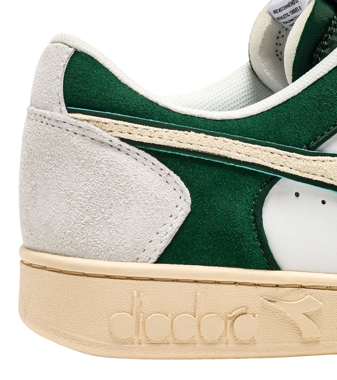 DIADORA Leather Green White Magic Basket Lo Sneaker