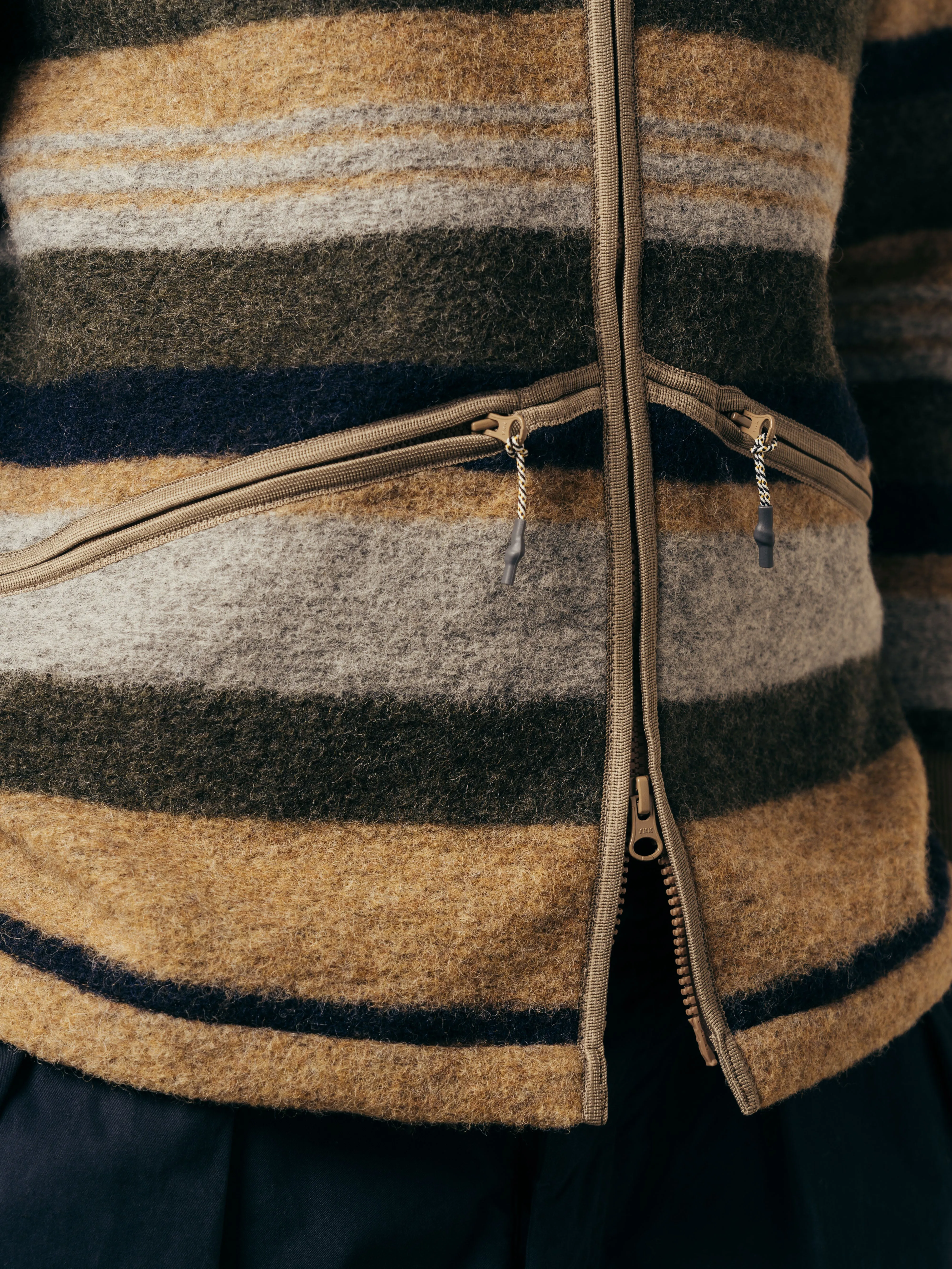 Dreghorn Fleece In Stripe Italian Wool