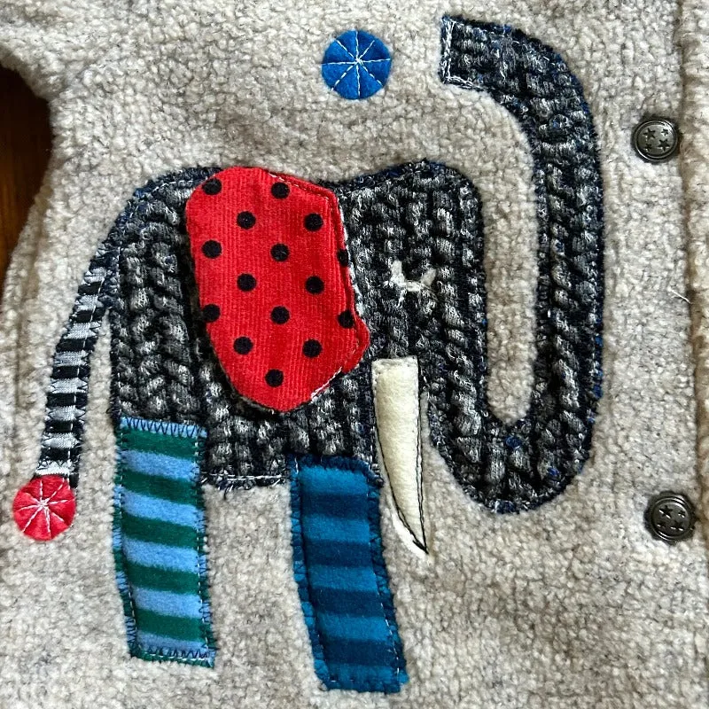 Elephant blowing bubbles Jacket 3 Months - 6 Years Made in USA