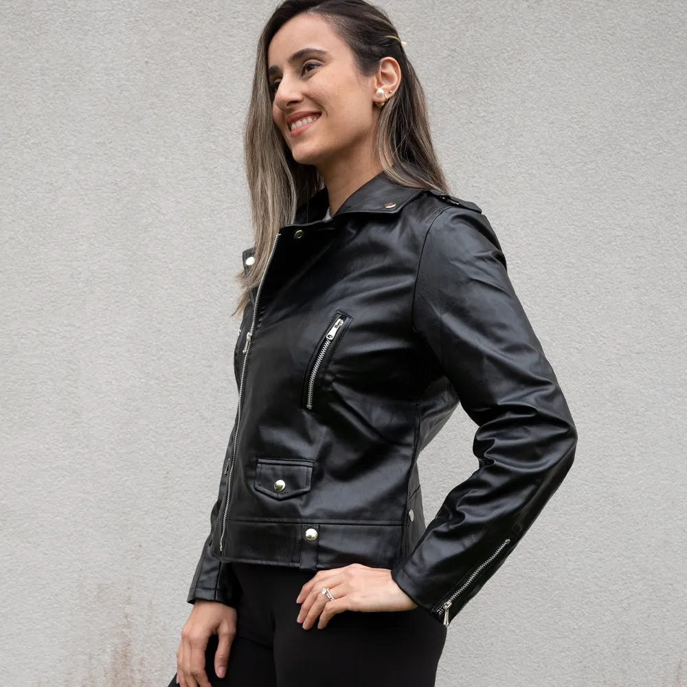 (Faux Leather) Personalized Mrs. Leather Jacket for Brides