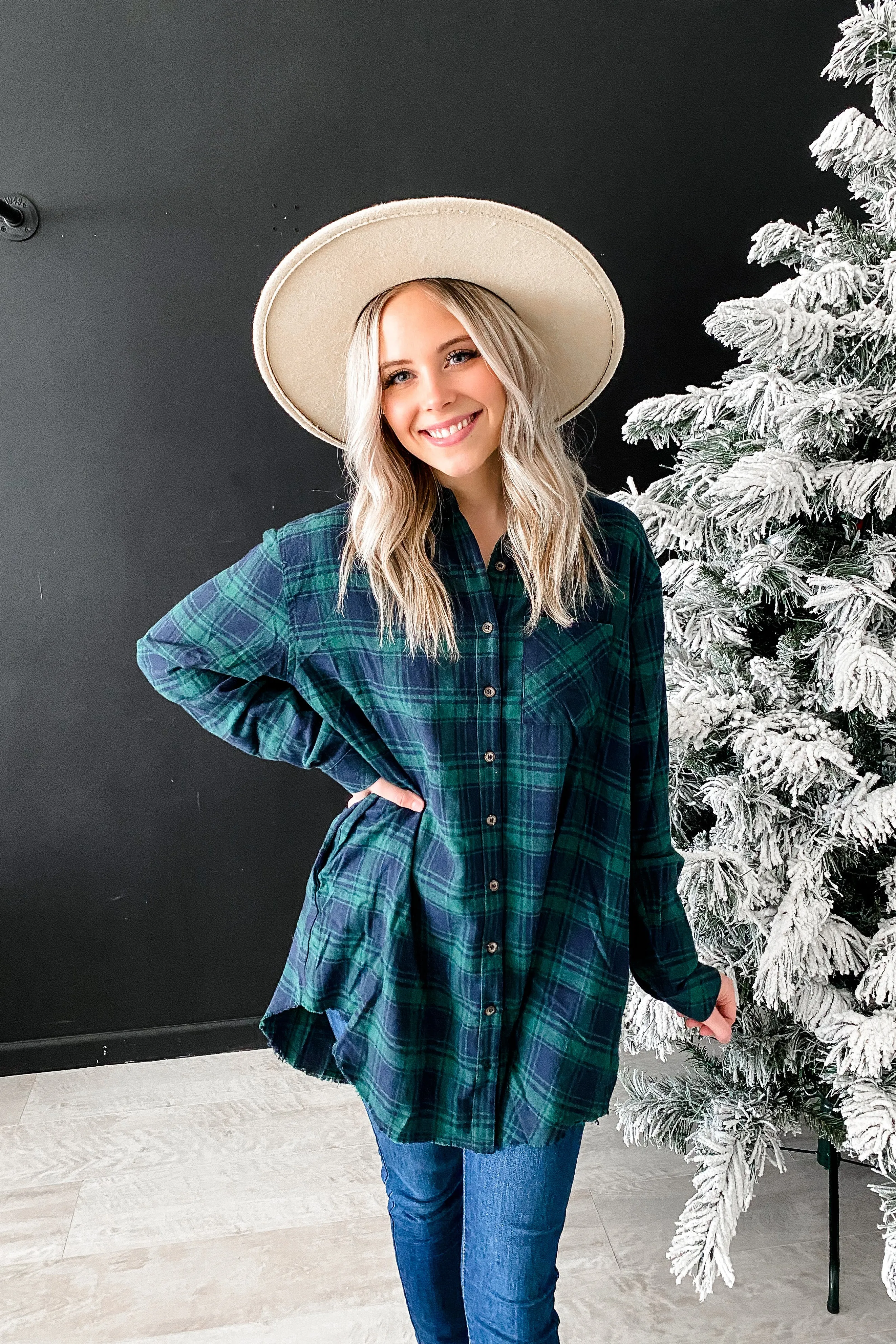 Fern Oversized Plaid Flannel