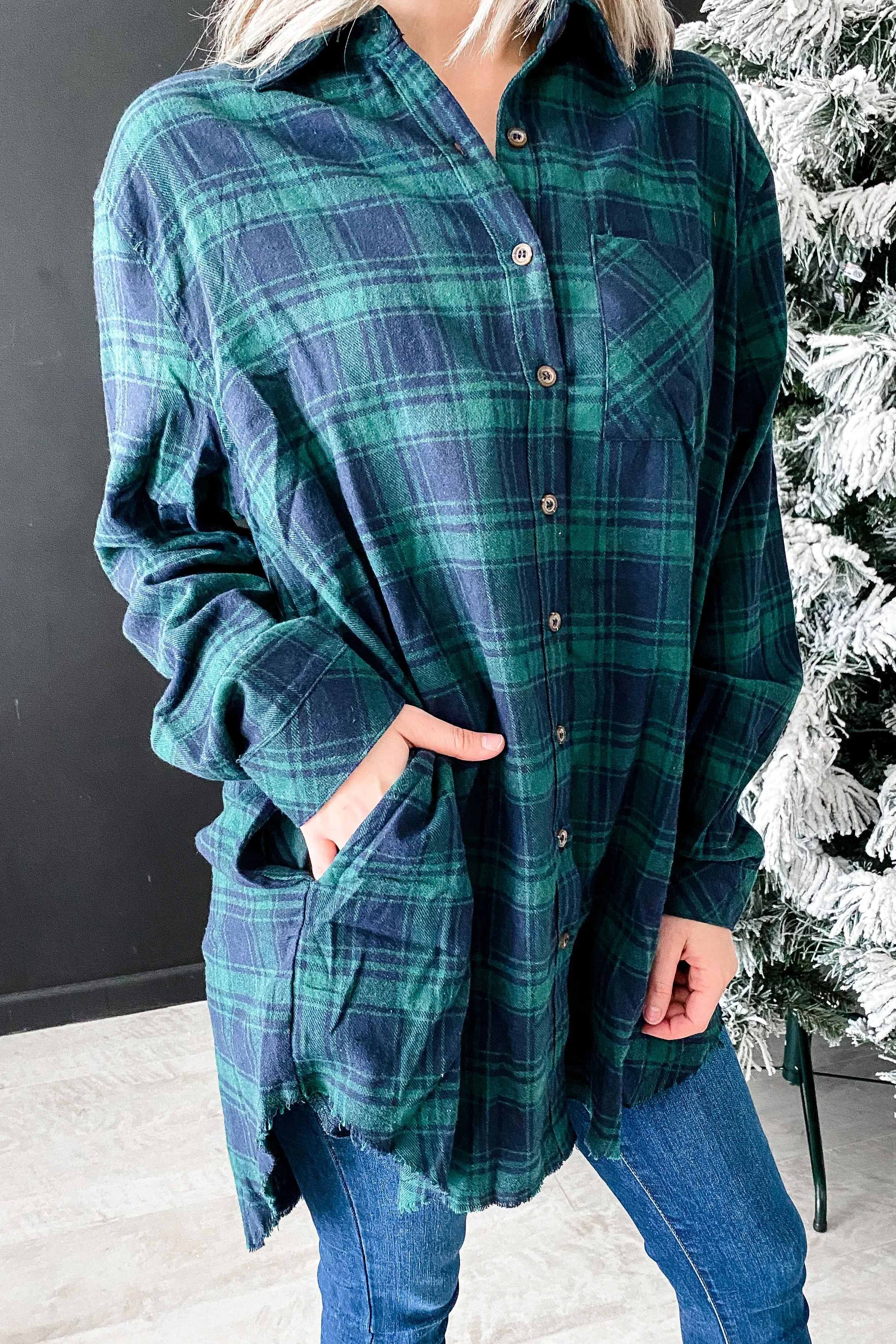 Fern Oversized Plaid Flannel