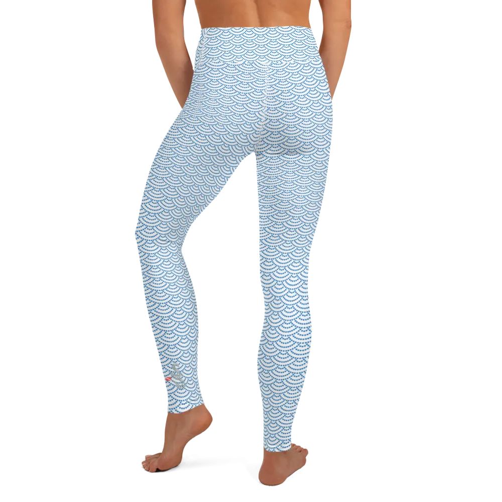 Fish Scale Mermaid Leggings - High Waist