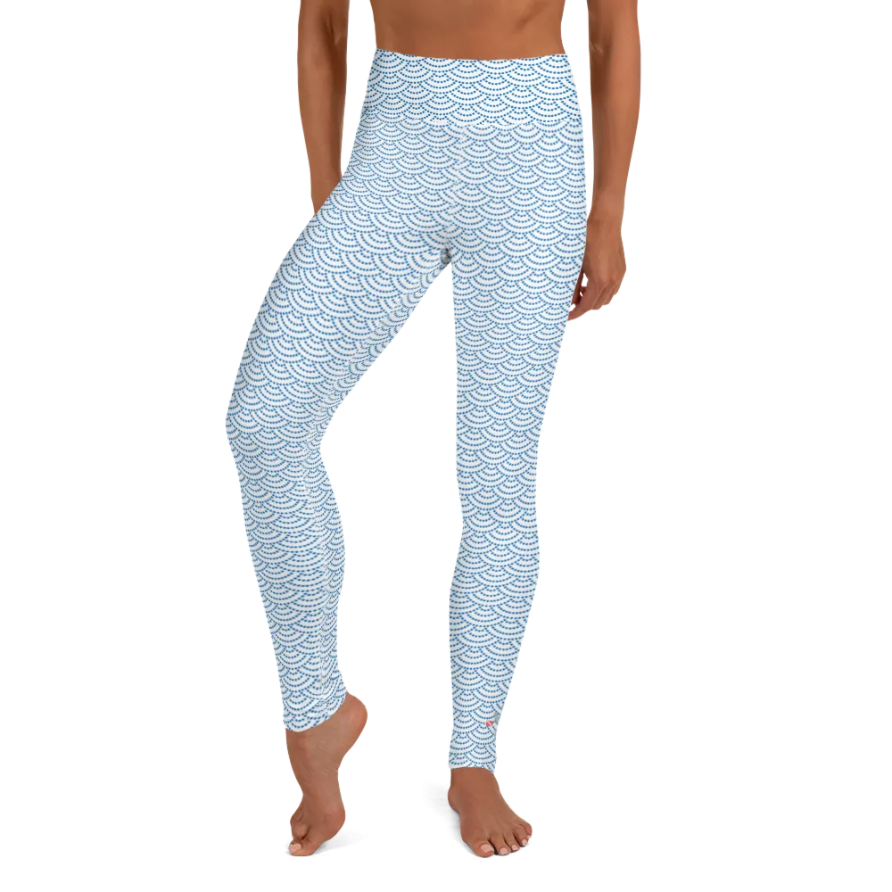 Fish Scale Mermaid Leggings - High Waist