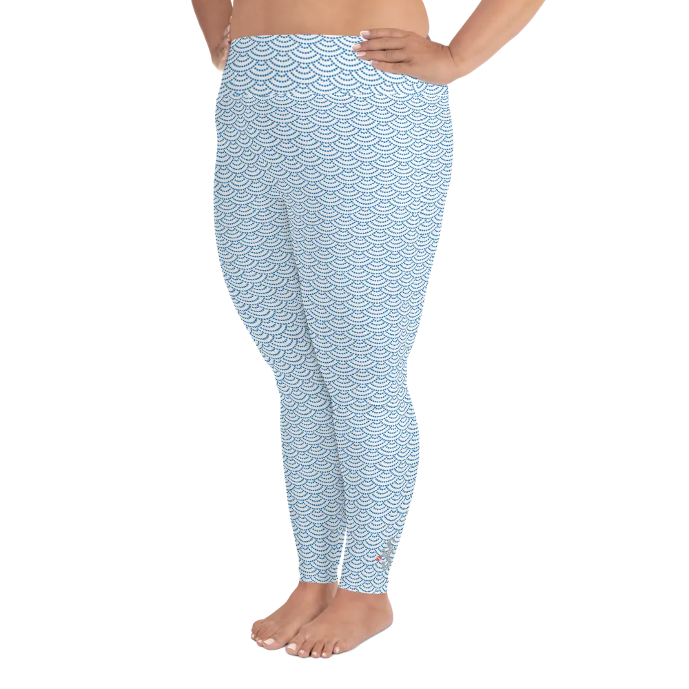 Fish Scale Mermaid Plus Size Leggings