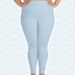 Fish Scale Mermaid Plus Size Leggings