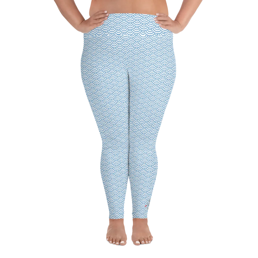 Fish Scale Mermaid Plus Size Leggings