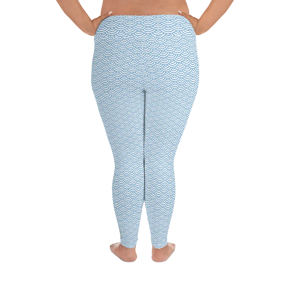 Fish Scale Mermaid Plus Size Leggings