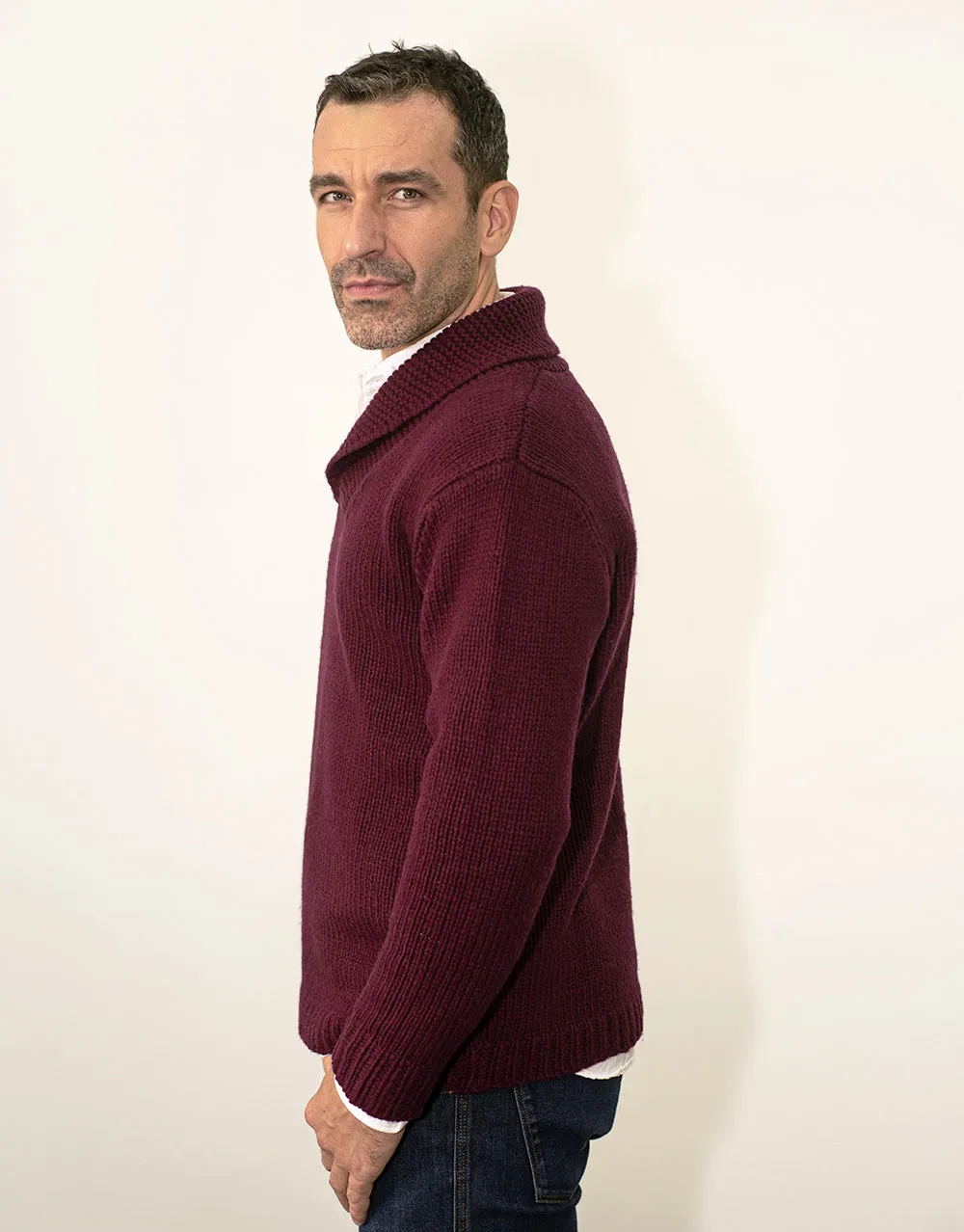 Fisherman's Jumper in Merlot