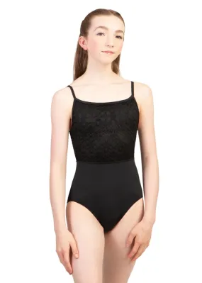 Flower Power Camisole Leotard (Black)