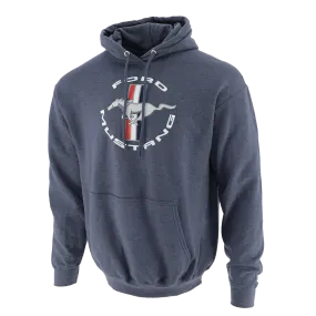 Ford Mustang Men's Tribar Pullover Hooded Fleece