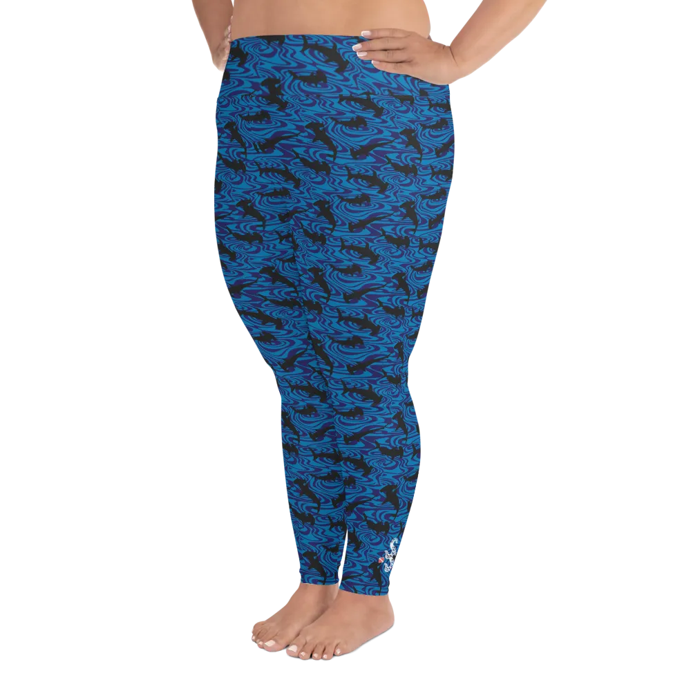 Hammerhead Shark Plus Size Leggings (Warehouse)