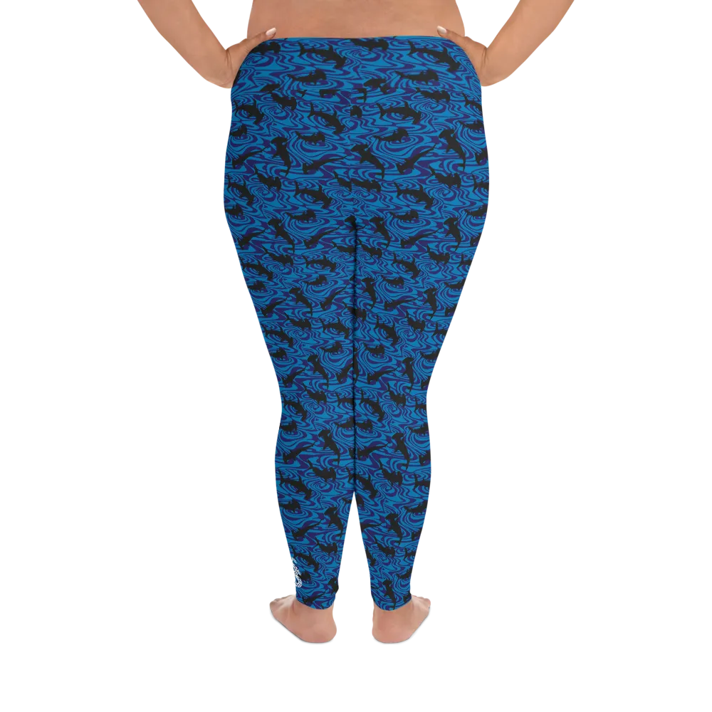 Hammerhead Shark Plus Size Leggings (Warehouse)