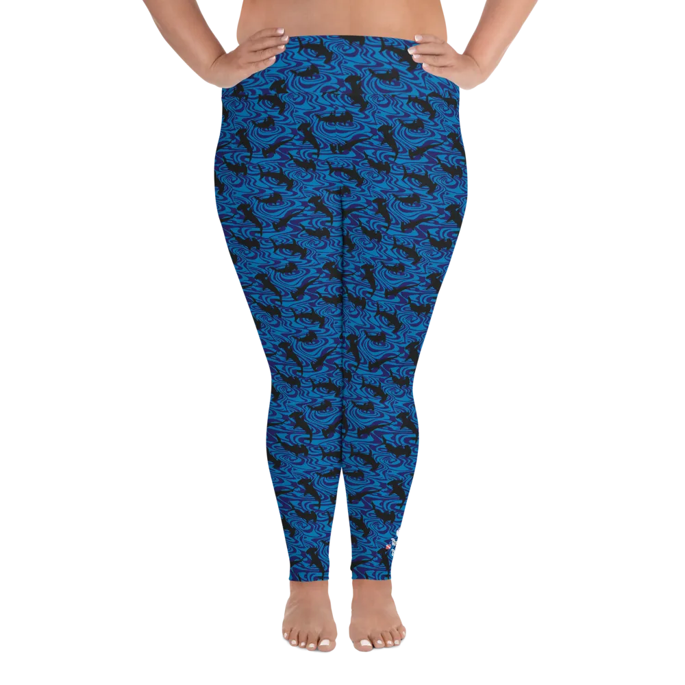 Hammerhead Shark Plus Size Leggings (Warehouse)