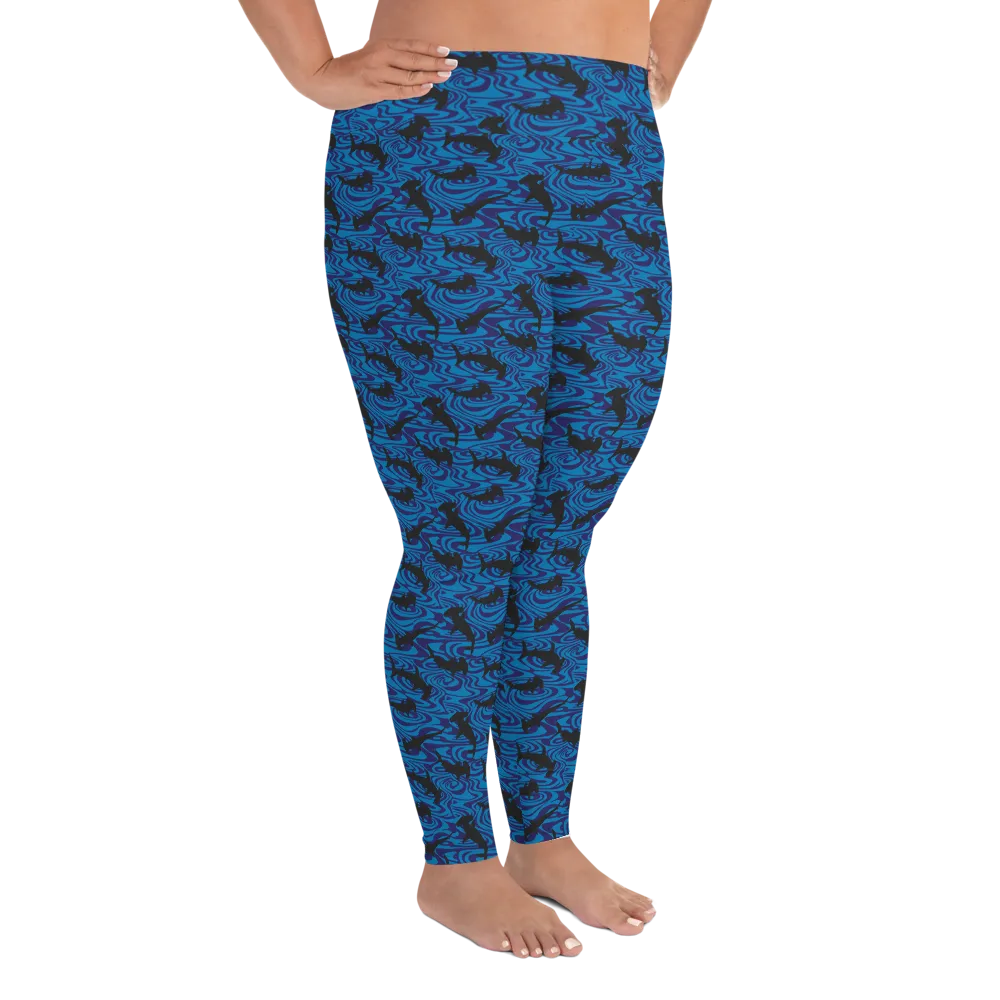 Hammerhead Shark Plus Size Leggings (Warehouse)