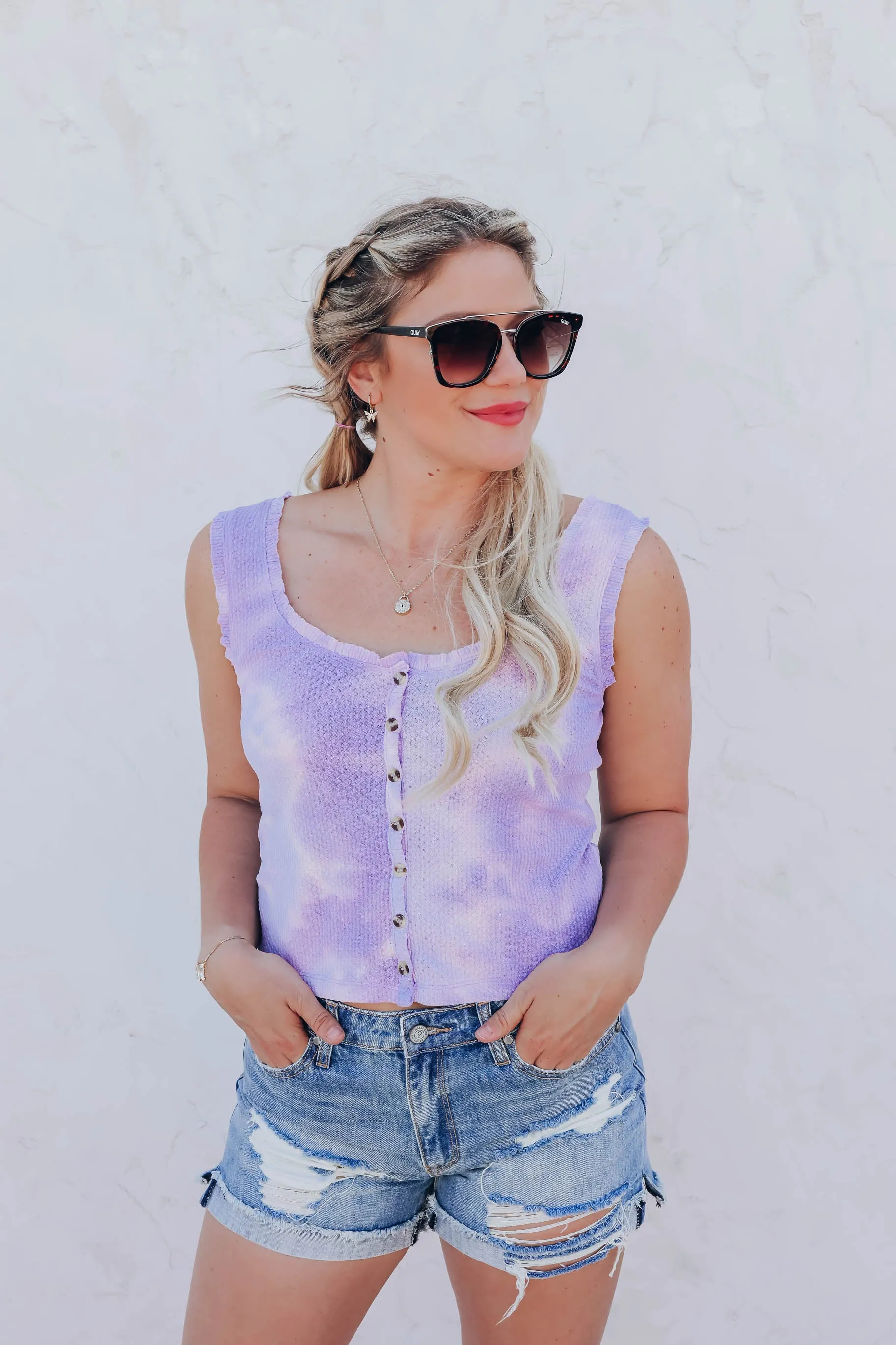 Hippie-Dippie Tank Top - Purple