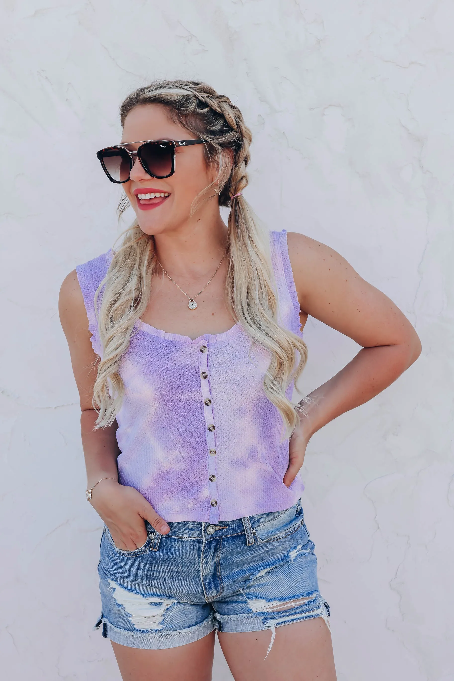 Hippie-Dippie Tank Top - Purple