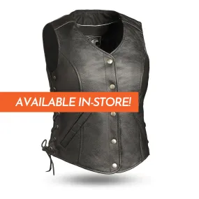 Honey Badger Women's Motorcycle Leather Vest