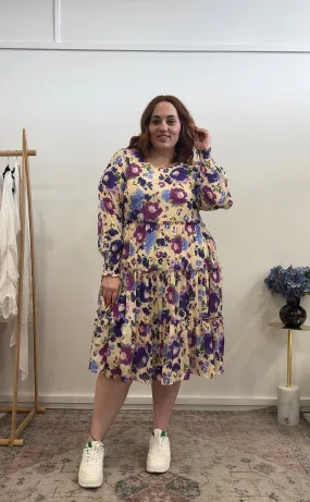 Isabella Dress - Purple Floral