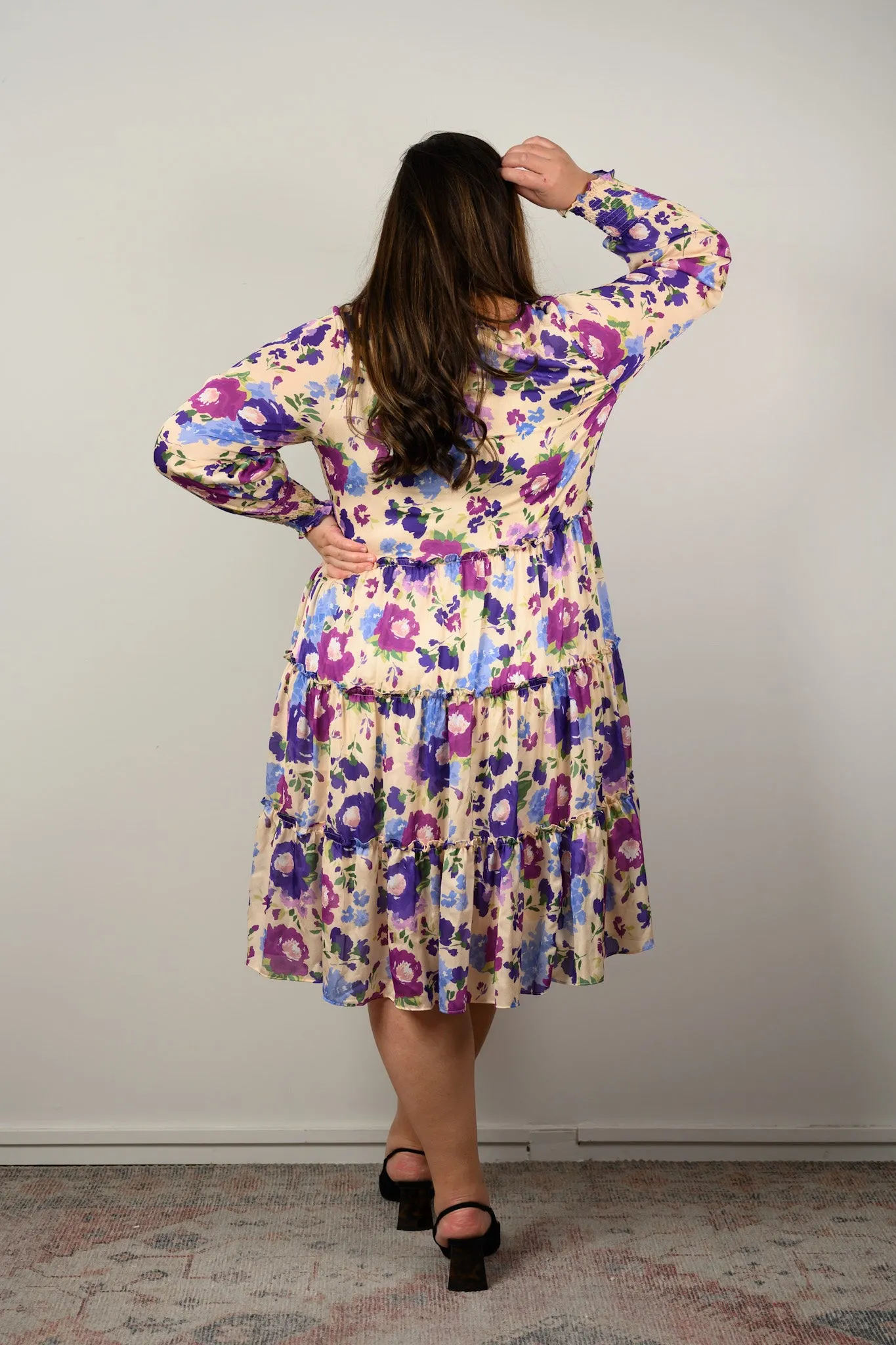 Isabella Dress - Purple Floral