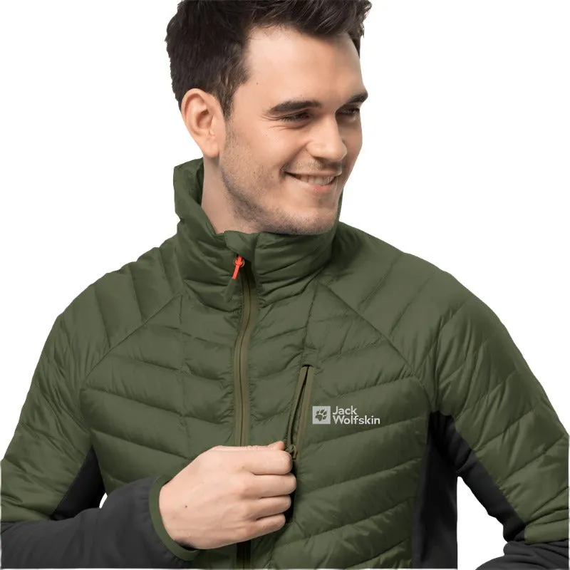 Jack Wolfskin Nebelhorn Men's Down Hybrid Jacket - Greenwood