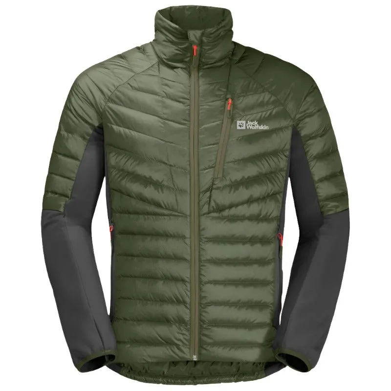 Jack Wolfskin Nebelhorn Men's Down Hybrid Jacket - Greenwood