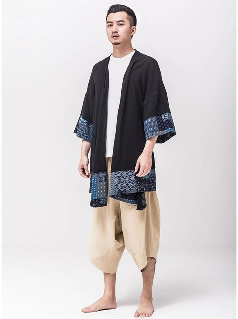 Japanese-Style Asymmetrical Kimono