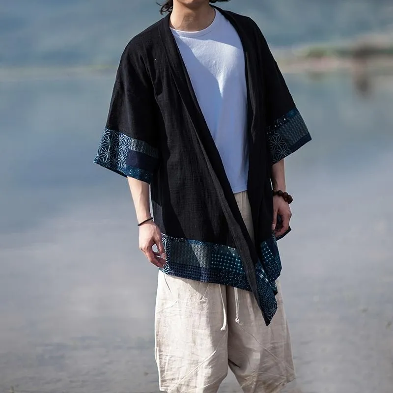 Japanese-Style Asymmetrical Kimono