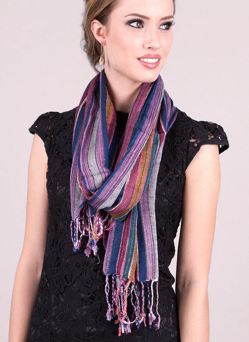 Jewel Dazzle Stripe Scarf (5 Colors)