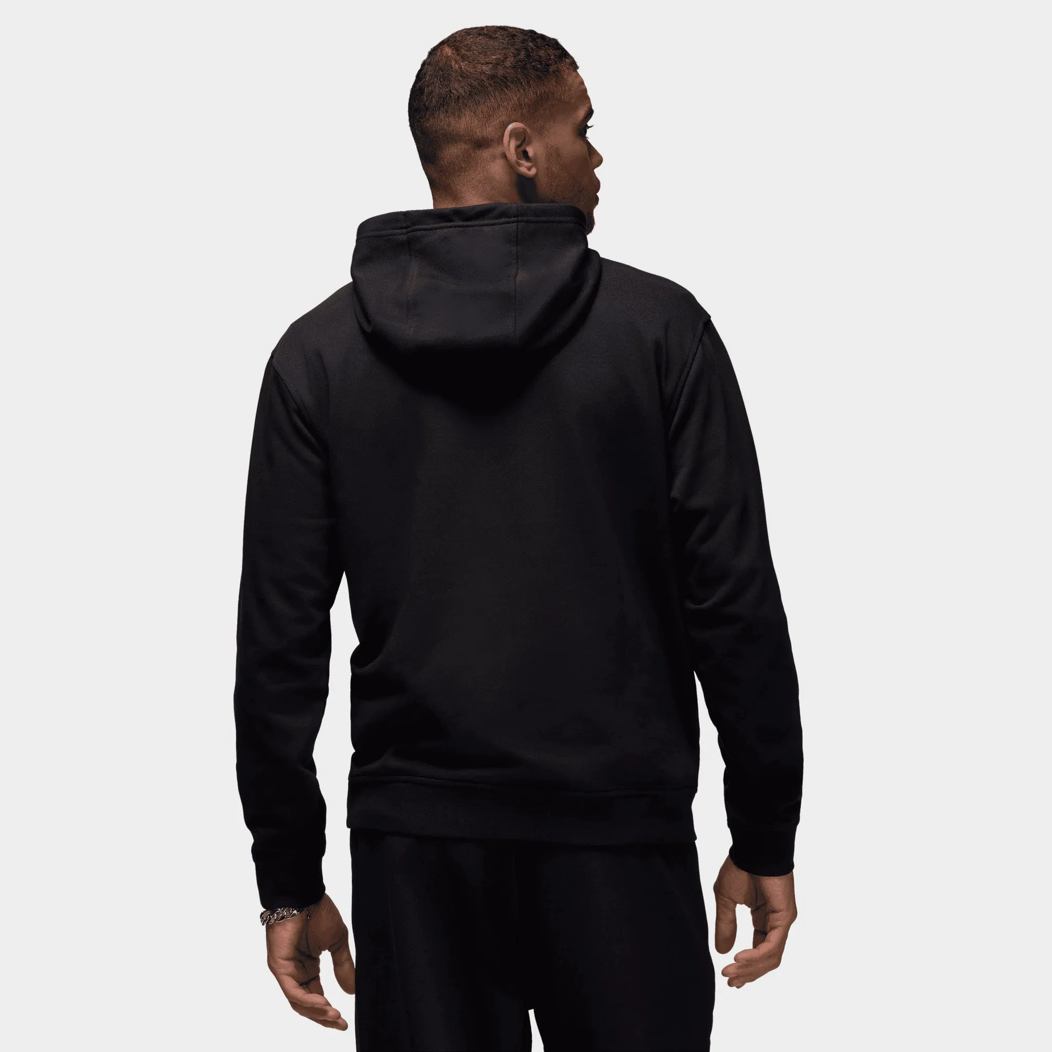 Jordan Dri-FIT Sport Crossover Fleece Pullover Hoodie Black / White