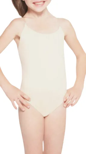 Kids Nude Under Leotard with Clear Straps 3532C