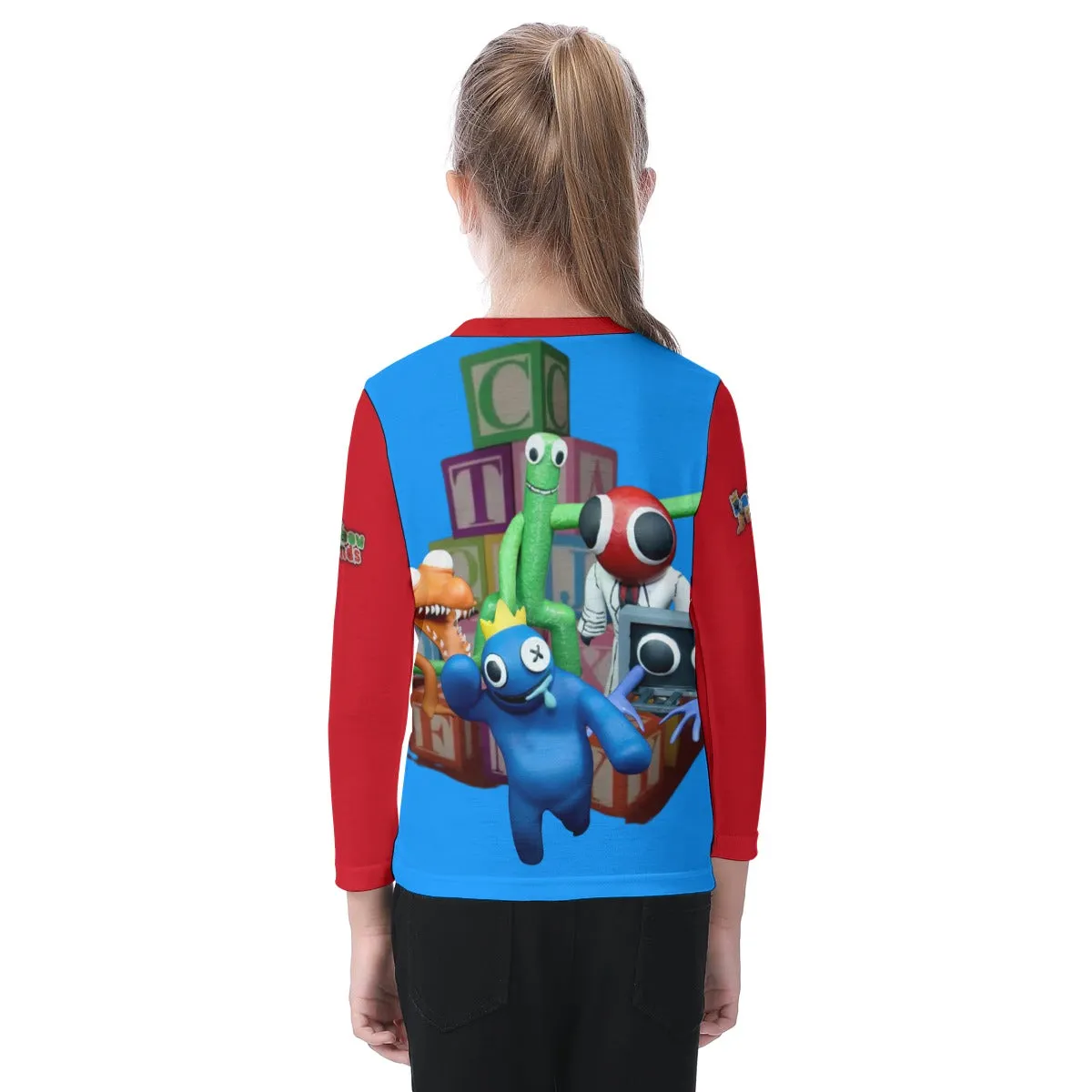 Kid's Rainbow Friends O-neck Long Sleeve T-shirt