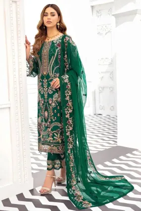 Kurta Set with Heavy Green Embroidery