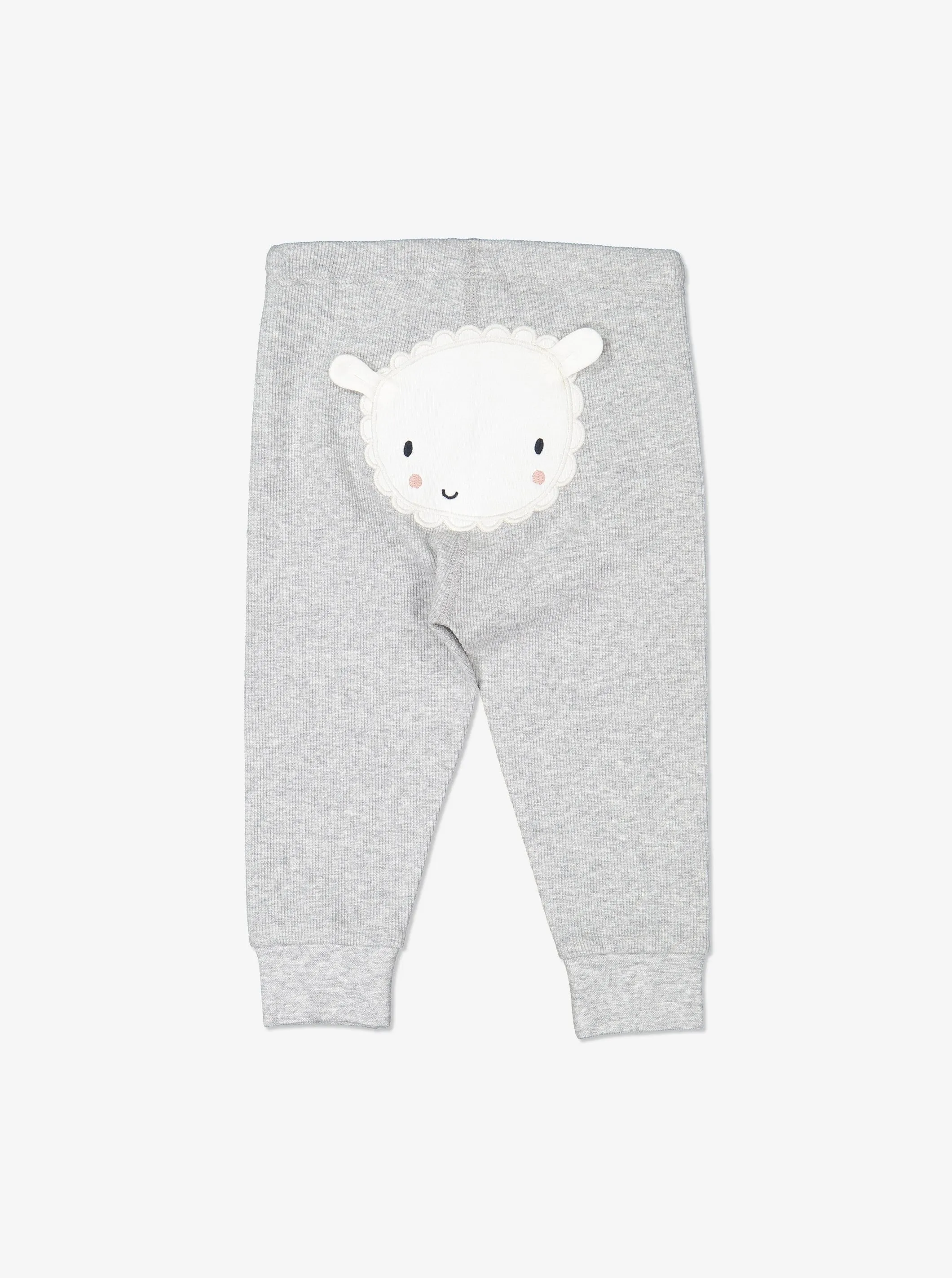 Lamb Applique Baby Trousers