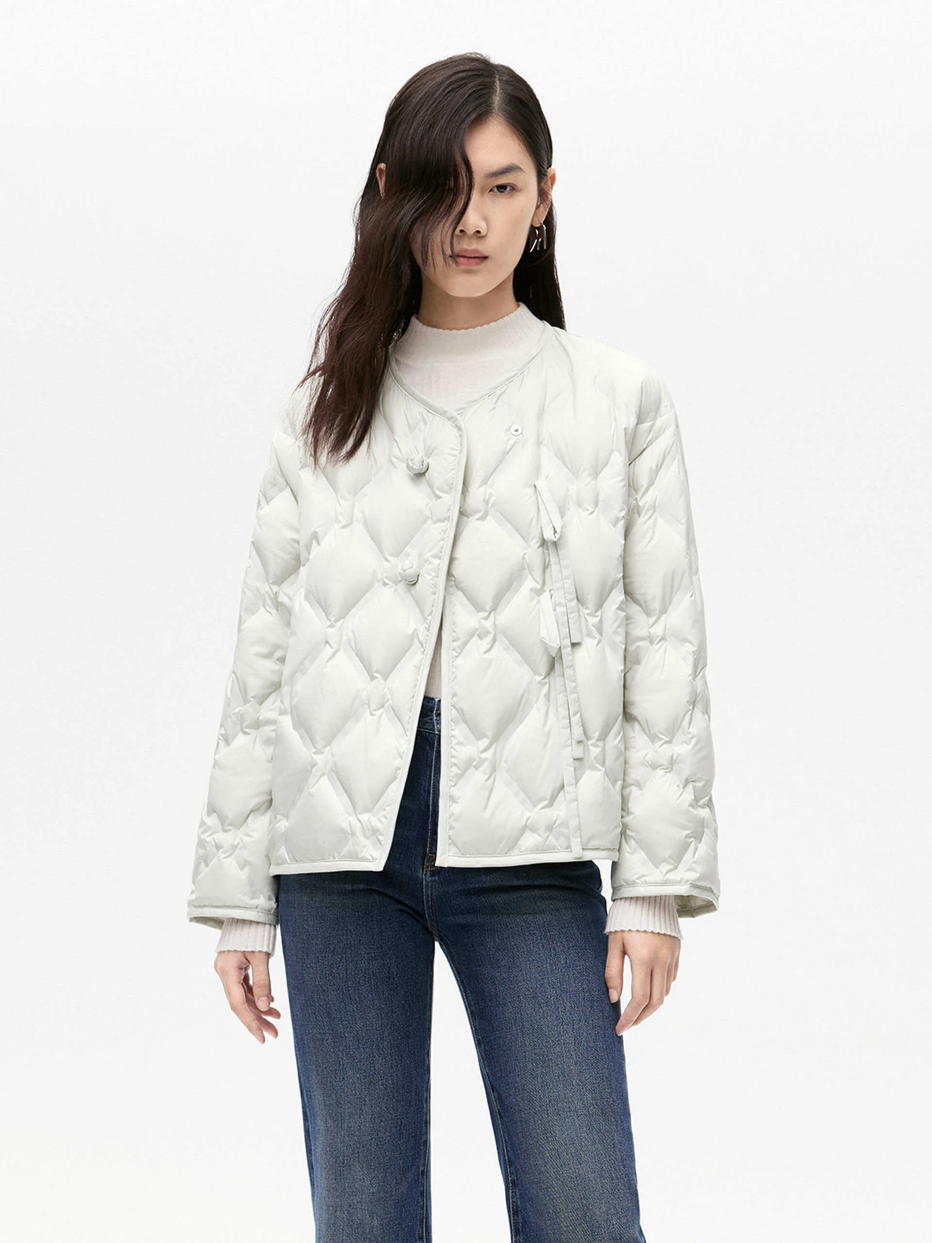 Lightweight Cropped Down Jacket