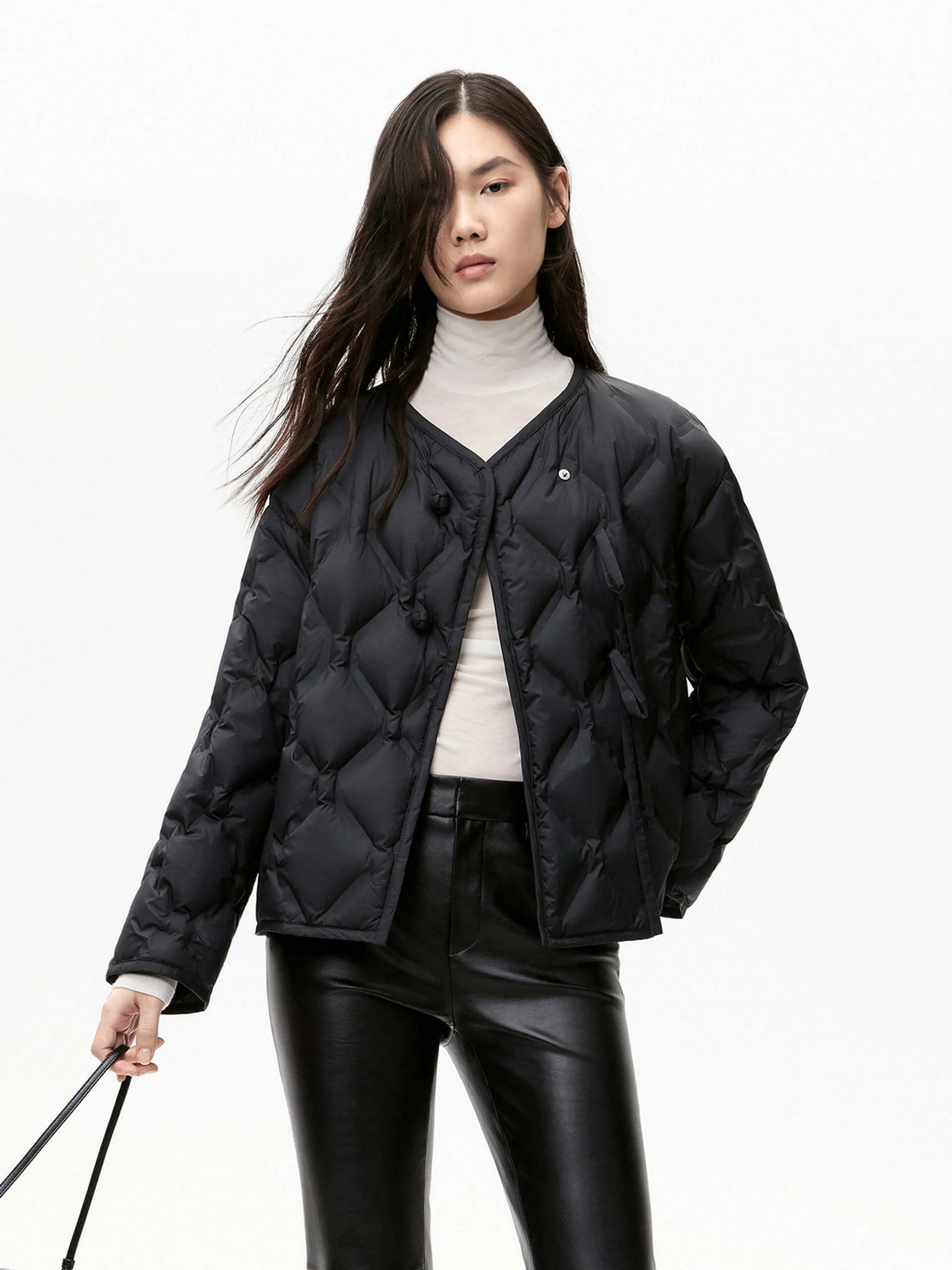 Lightweight Cropped Down Jacket