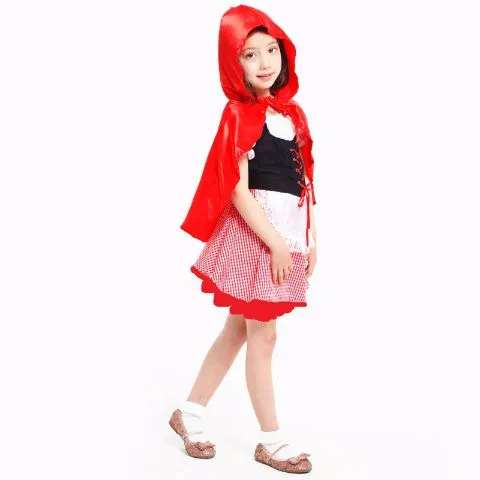 Little Red Riding Hood Costume Dress For Girls