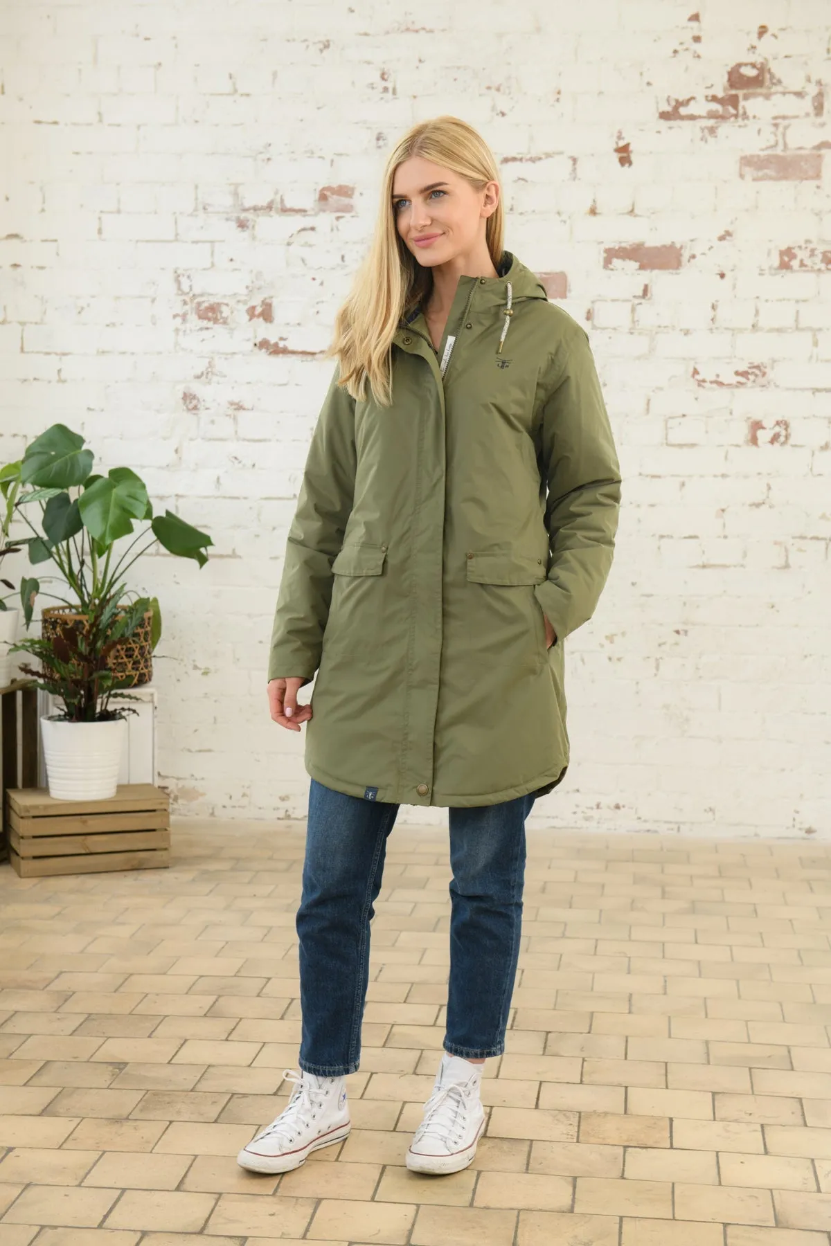 Long Iona Coat - Khaki