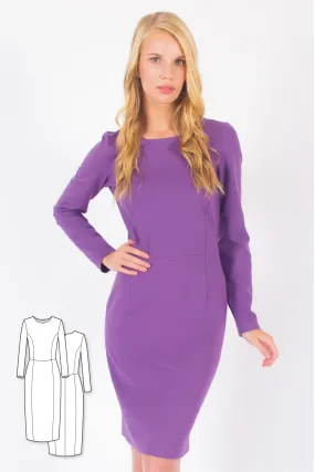 Long Sleeve Knit Dress #3107