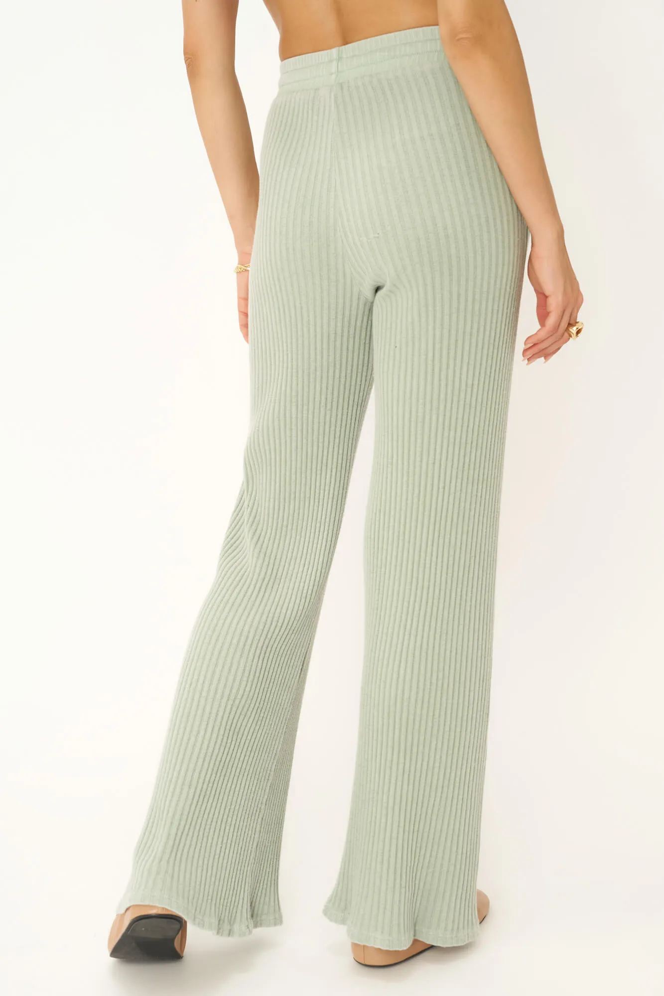 Louise Washed Sweater Rib Pant - MW Endless Sky