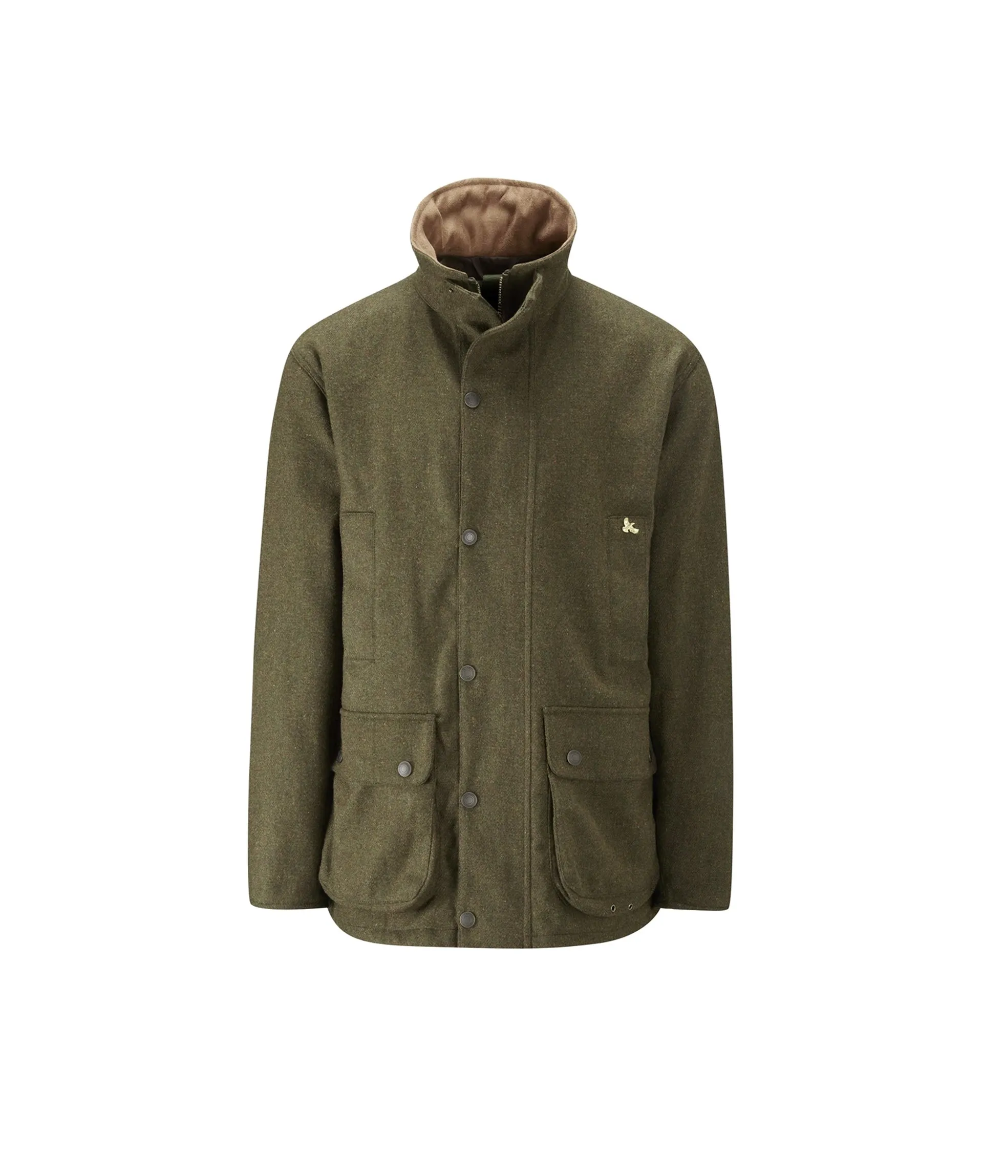 Lowland  Hybrid Tweed Shooting Jacket - Dark Green