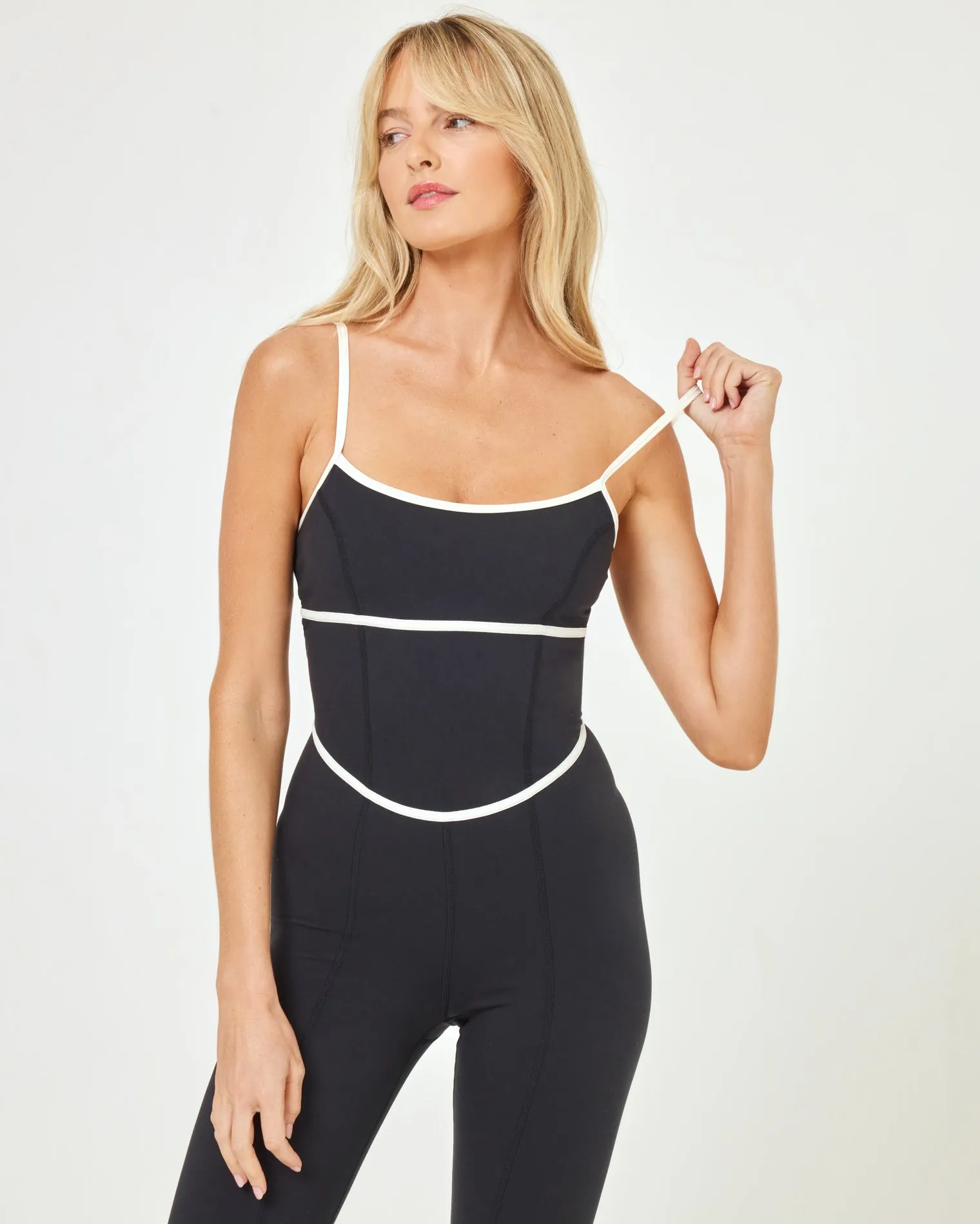 LSPACE - ACE JUMPSUIT BLACK CREAM