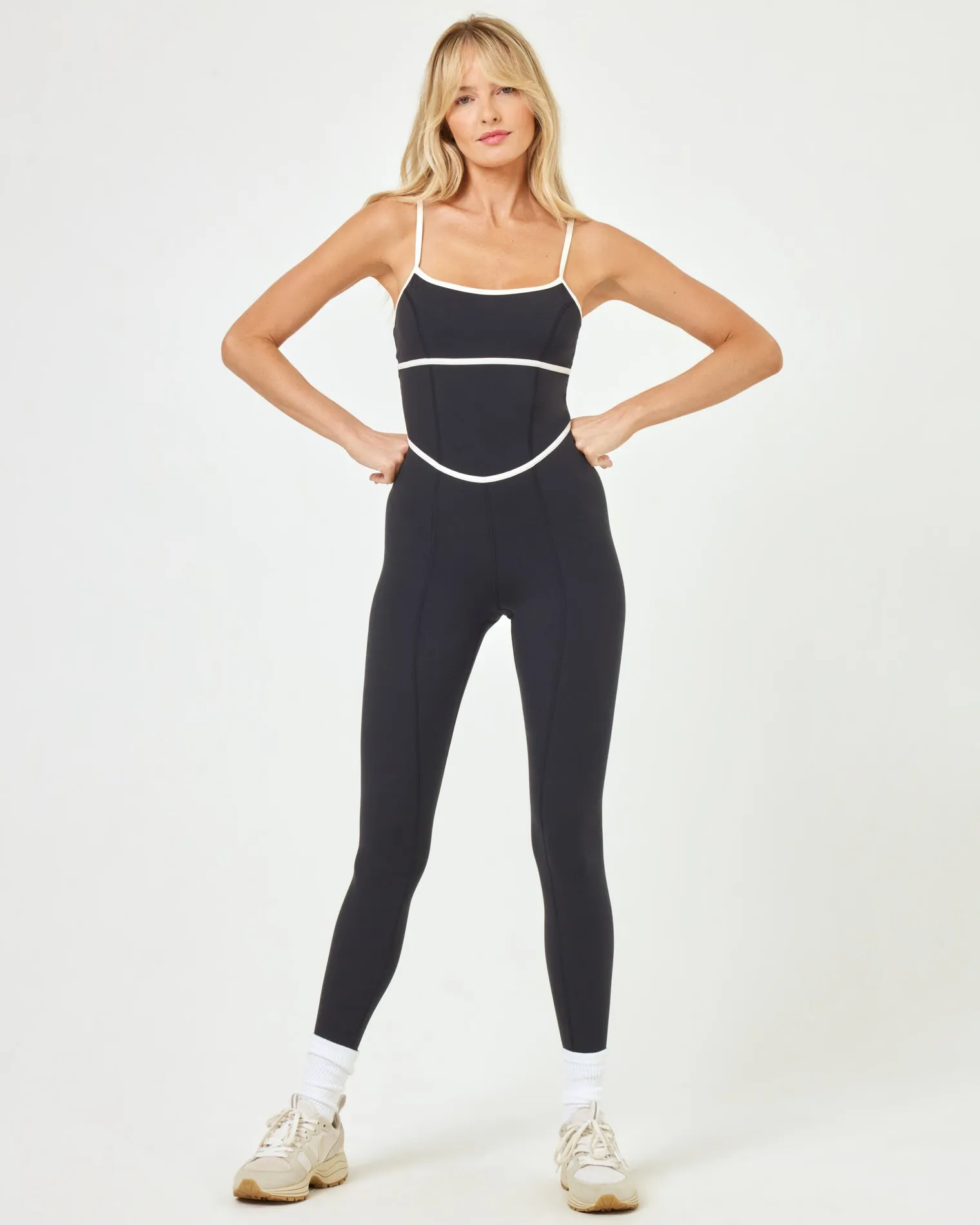 LSPACE - ACE JUMPSUIT BLACK CREAM